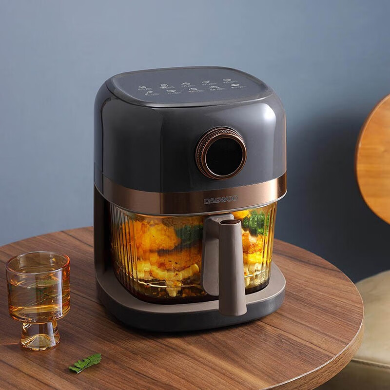 大宇(DAEWOO)家用电炸锅多功能可视窗口4L容量 空气炸锅 DYKZ-4008 幻影灰高清大图