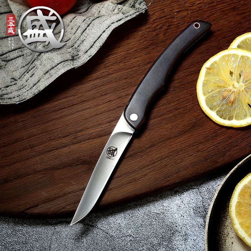 日本水果刀折叠便携随身小刀户外牛排刀家用锋利瓜果刀