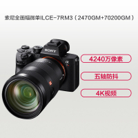 索尼(SONY)ILCE A7RM3(24-70F2.8+70-200GM)数码微单相机 双镜头套装 约4240万像素