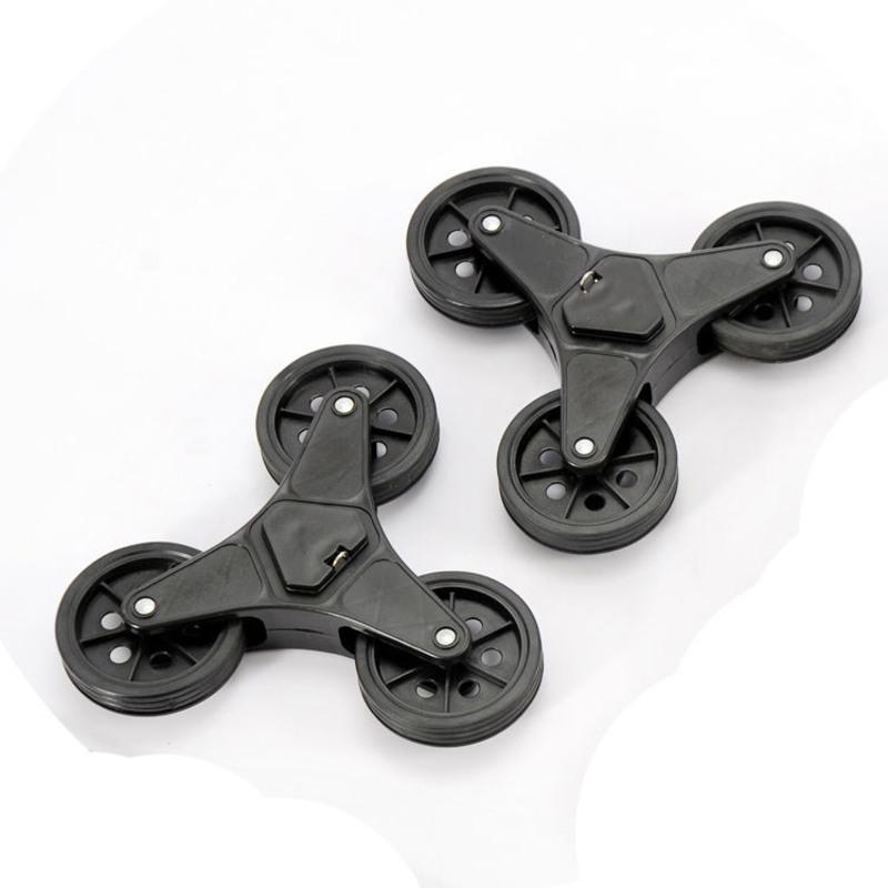 购物车轮买菜车轮子三角轮上楼梯手拉车轮行李车水晶爬楼轮子配件铁架