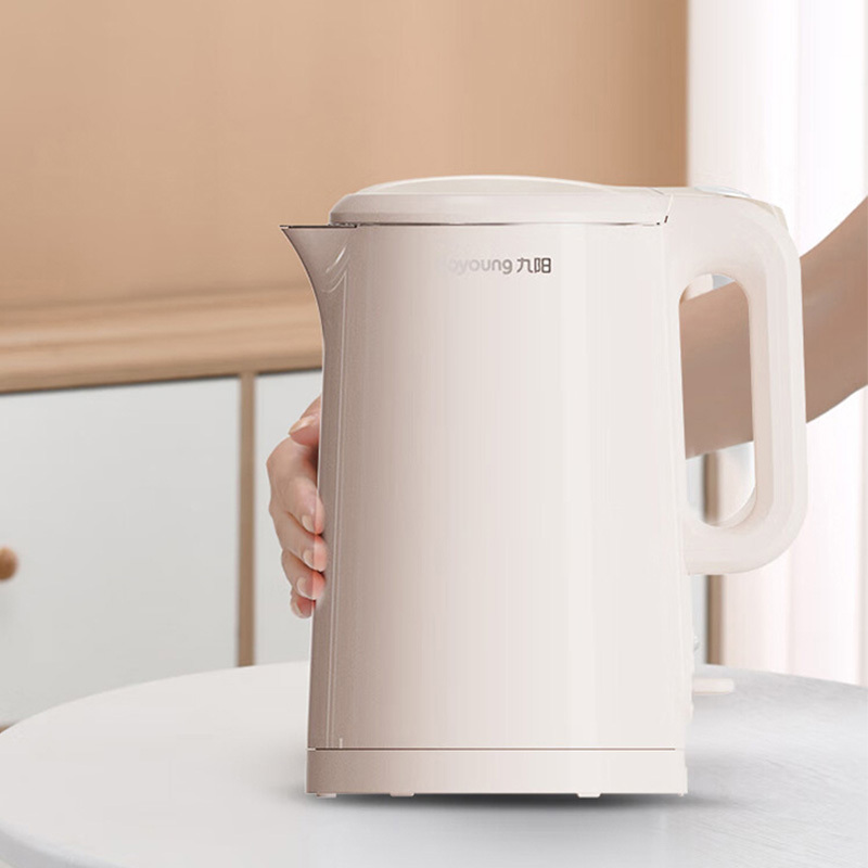 九阳电热水壶1.5L家用无缝内胆双层隔热电水壶K15FD-W6710
