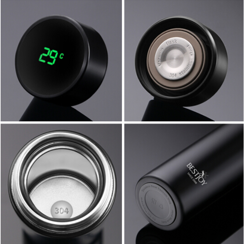 富光拾喜FGBE-VM21触屏数显304不锈钢保温杯450ml