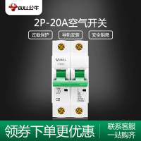 BULL公牛空开空气开关家用单级2P16-100A小型真空短路过载保护器家用电闸断路器