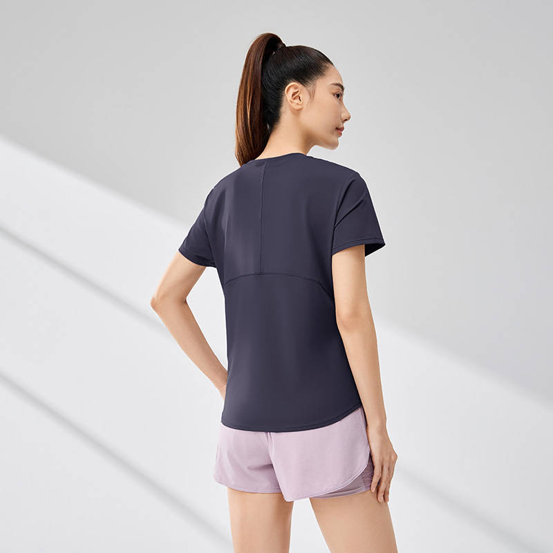 361°运动T恤女士夏季透气新款冰感宽松上衣健身速干衣圆领短袖高清大图