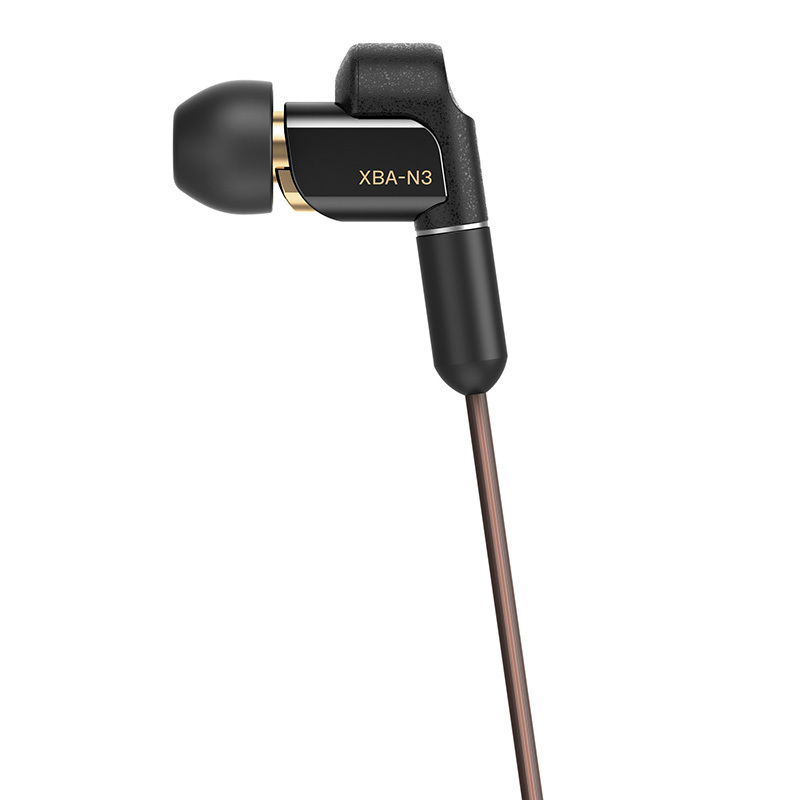 索尼(SONY)XBA-N3BP Hi-Res混合驱动立体声耳机/耳麦(黑色)