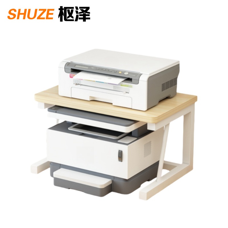 枢泽 桌面打印机置物架 加宽加高 个高清大图