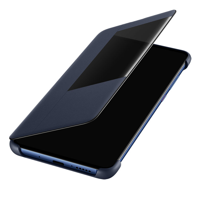 华为(HUAWEI) mate20原装手机套视窗皮套 智能休眠免翻盖式开窗保护套 mate20超薄商务防摔全包手机壳正品