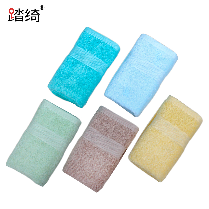 踏绮 新疆长绒棉素色缎档毛巾 34*78cm 条高清大图