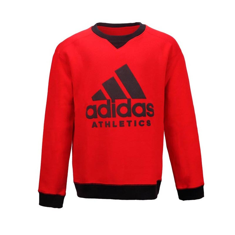 阿迪达斯儿童adidas kids男大童加绒保暖儿童运动套头卫衣DH4052
