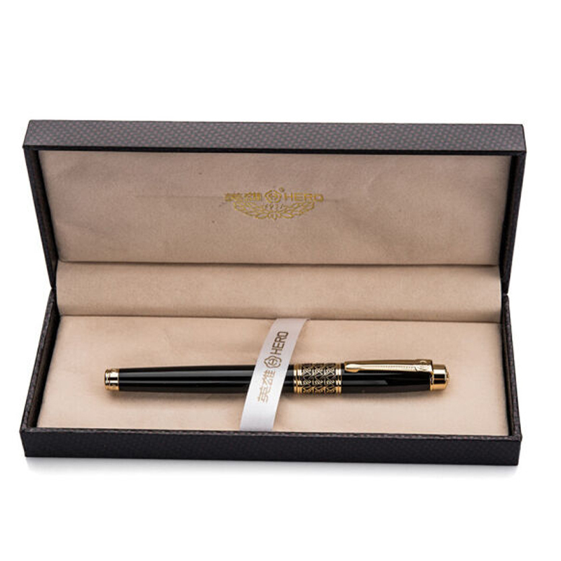英雄1311宝珠笔签字笔商务高档金属05mm支