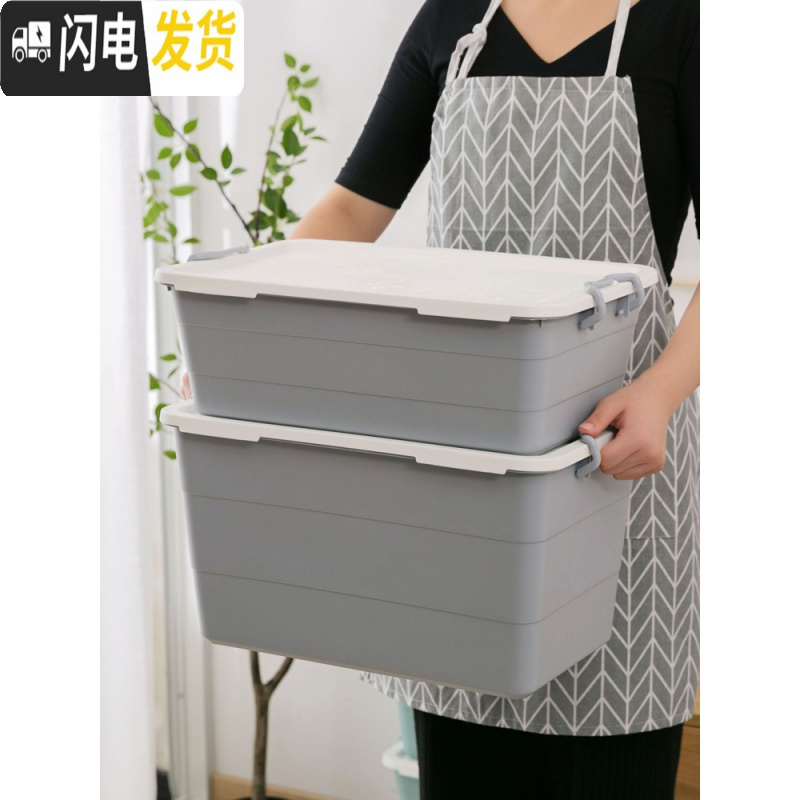 三维工匠 床底收纳箱衣柜衣服收纳盒 大号加厚整理箱箱子衣物储物箱高清大图