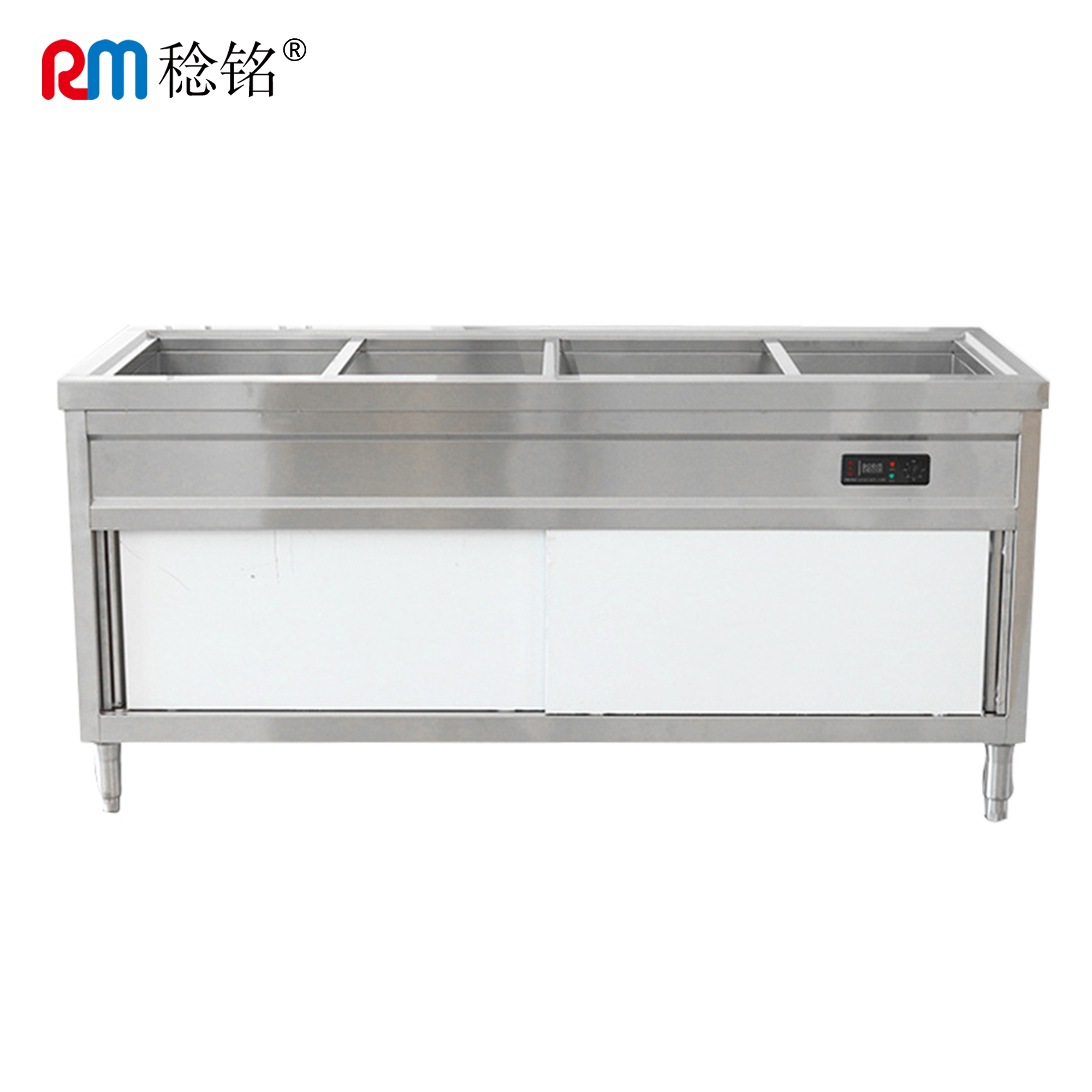 稔铭 四格保温售饭柜 1500*700*800mm 台高清大图