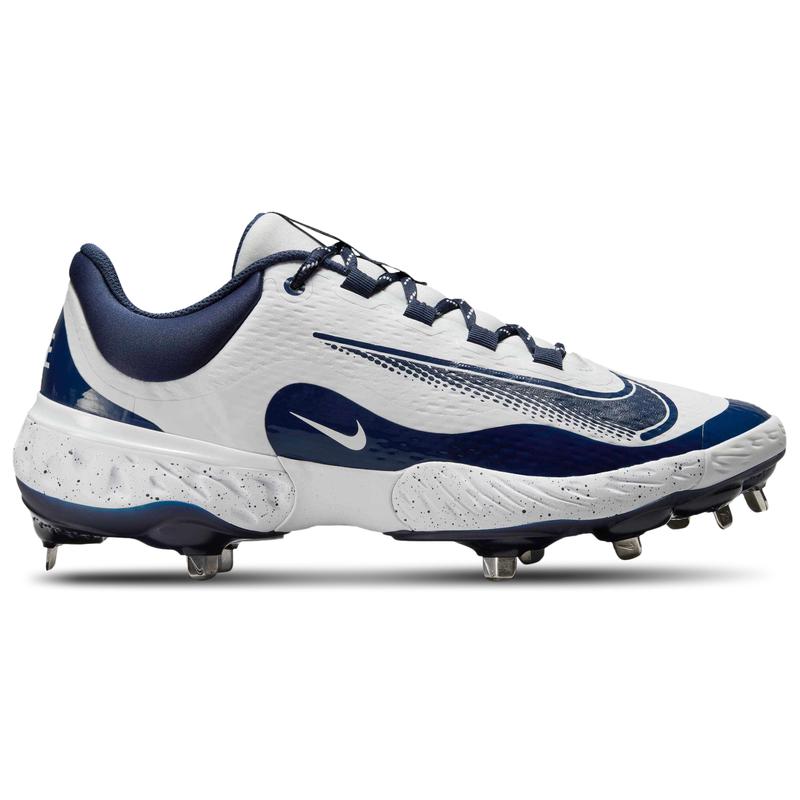 耐克(NIKE)棒球鞋男鞋专业训练React泡沫缓震金属钉灵活舒适競技 White/Midnight_Navy 42