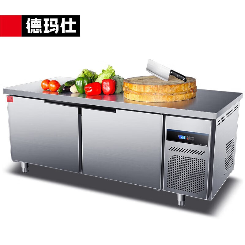 德玛仕DEMASHI保鲜工作台商用冰柜操作台冷藏冷冻工程款双温TDC-18A60WG(双温)