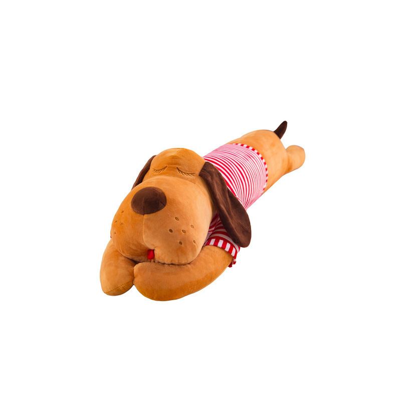 趴趴狗抱枕毛绒玩具狗公仔大号狗狗抱枕枕头长条纹狗生日礼物女生