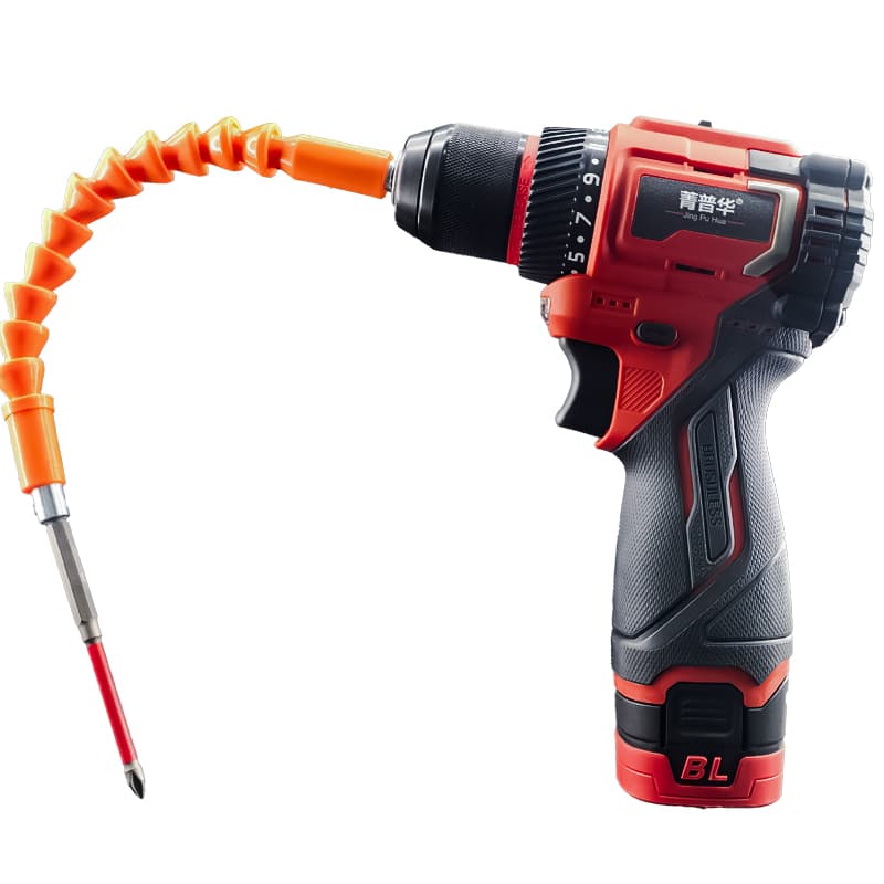 菁普华无刷充电式双速锂电手枪钻手电钻电动起子螺丝刀50N.m16V2.5Ah套高清大图
