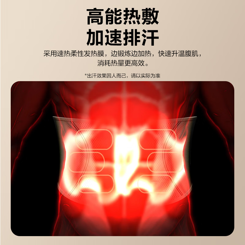 艾诗凯奇(SKG) 腰部按摩器 暴汗束腰塑形收腹运动燃脂 瘦肚子健身仪热敷暖宫护腰带 送男女友实用生日礼物 G3豪华高清大图