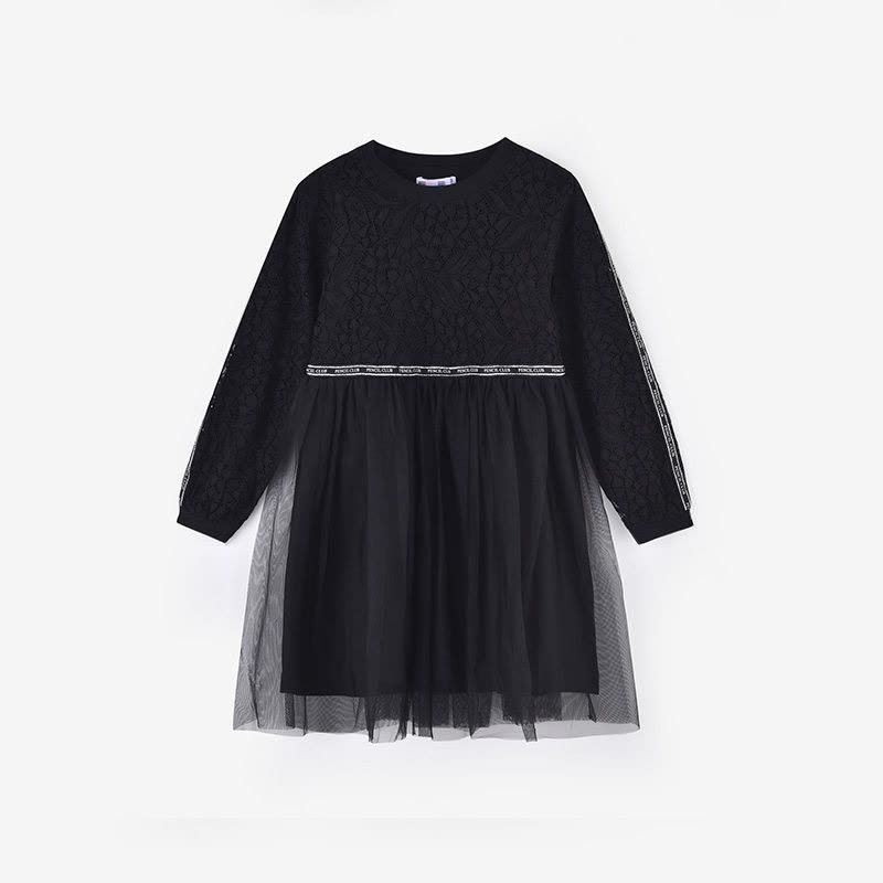 [1件3折]铅笔俱乐部童装秋装女童长袖连衣裙儿童裙子女孩蕾丝短裙图片