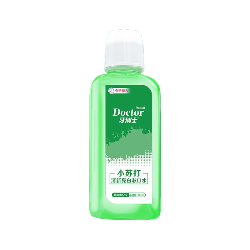 牙博士小苏打清新亮白 漱口水300ml*2