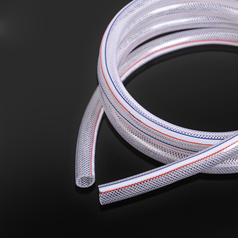 茶花 PVC纤维增强软管蛇皮管自来水塑料水管网纹管 6分内径16MM外径20MM*70米