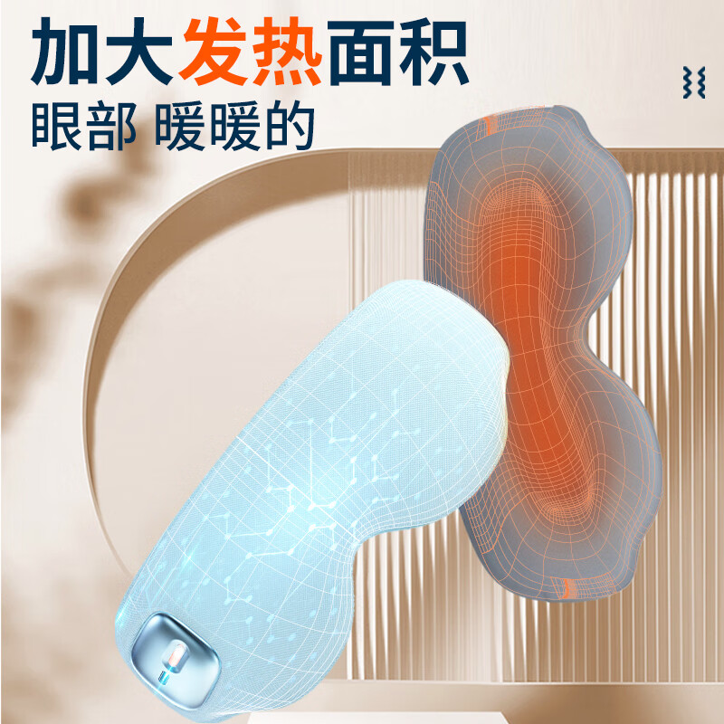 和正眼部按摩器眼部按摩仪 恒温热敷睡眠眼保仪 震动按摩眼罩 成人实用礼 生日礼物送女朋友男朋友 眼部按摩器 HZ-QNA高清大图