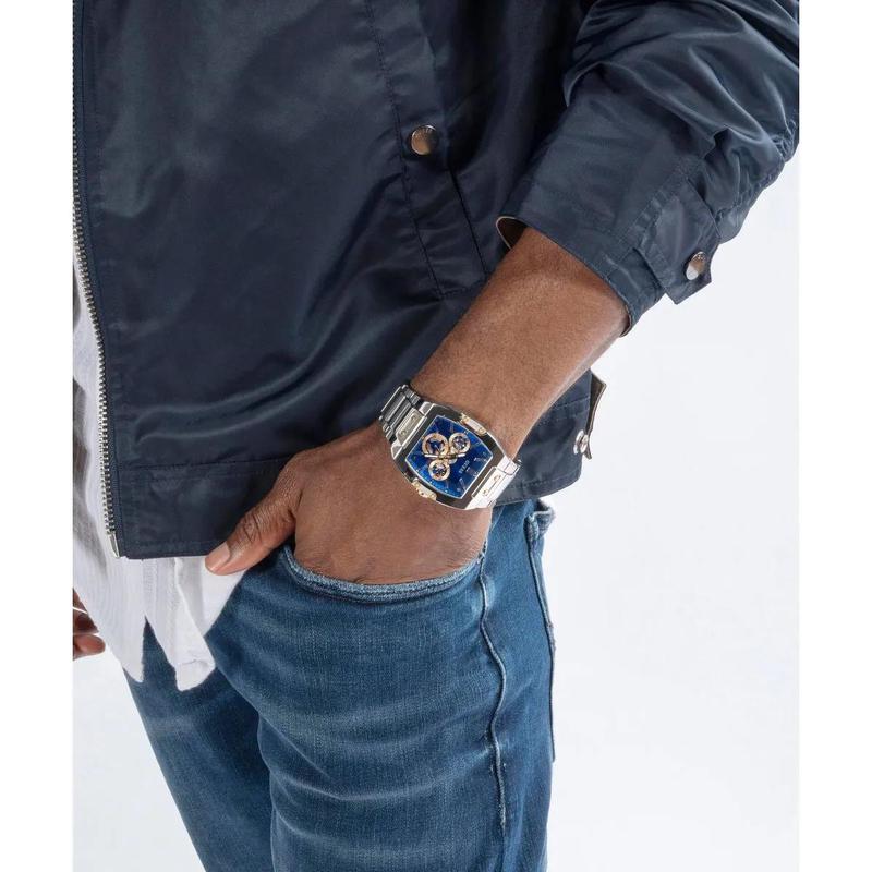 GUESS女士欧美风格银色石英模拟手表时尚简约休闲款送女友礼物高清大图