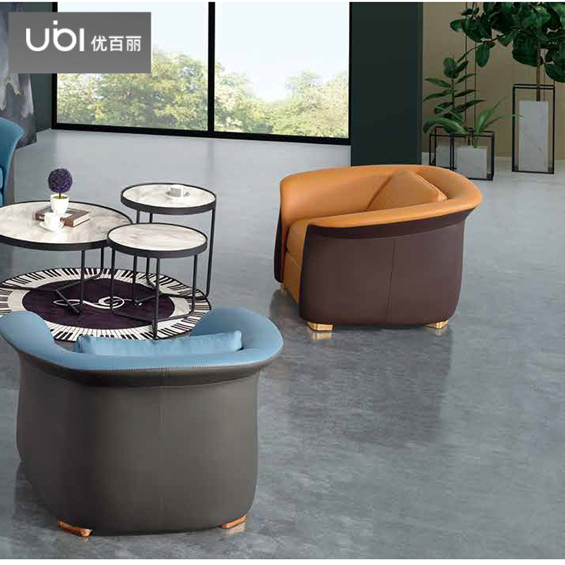 优百丽 F-1825 办公室沙发 办公家具 会客接待 现代简约家具 颜色尺寸可定制高清大图