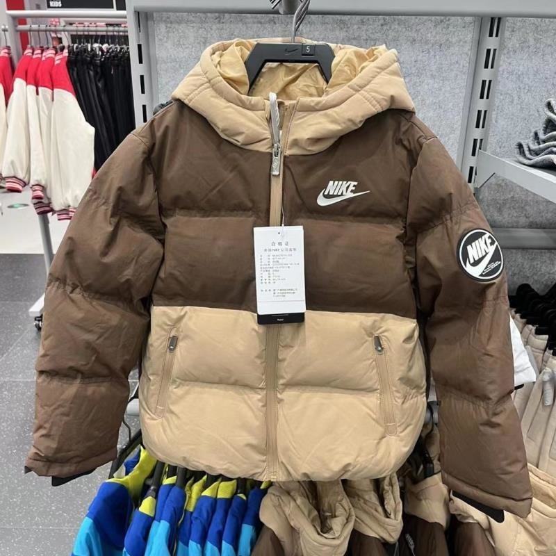NIKE耐克连帽羽绒服运动休闲保暖儿童外套HV7184-247 D