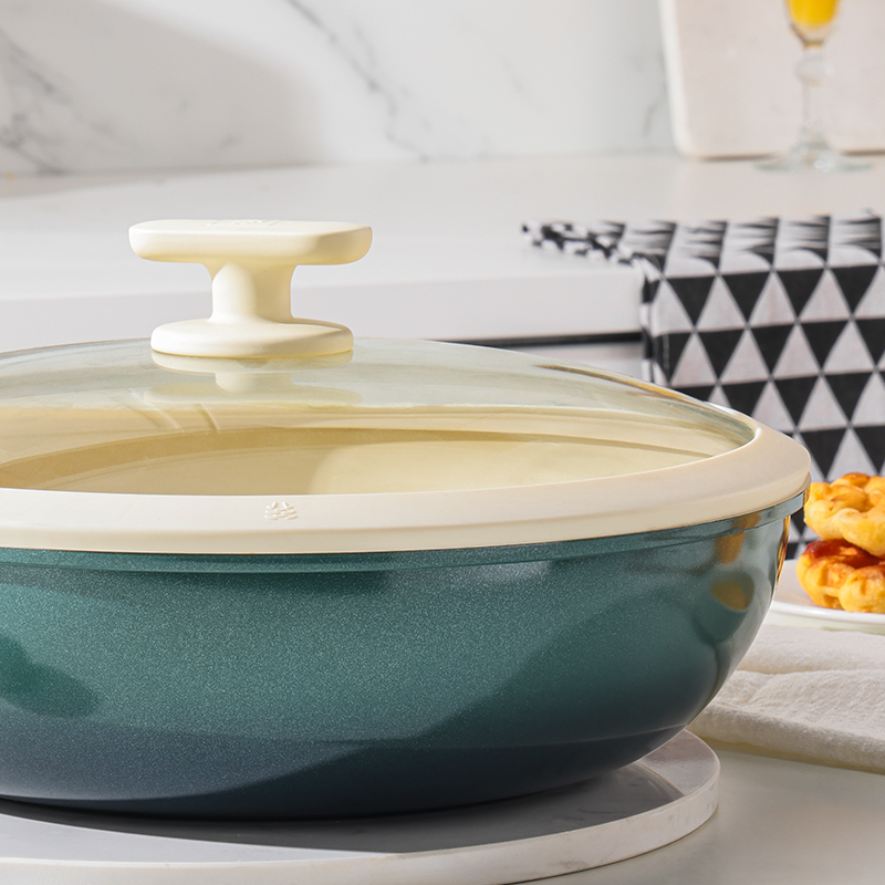 WORLD KITCHEN 纳米陶系列WK-CG30J58C-JY/KZ不粘炒锅高清大图