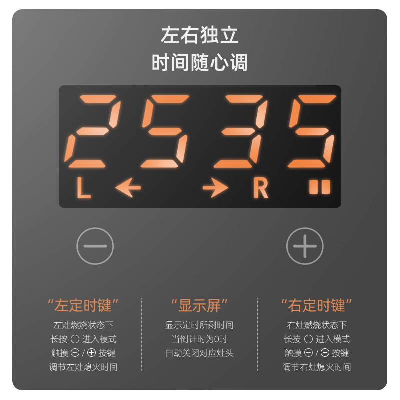 迅达F3燃气灶煤气灶节能双灶家用钢化玻璃嵌入式液化气炉灶灶台灶具官方旗舰店(天然气)