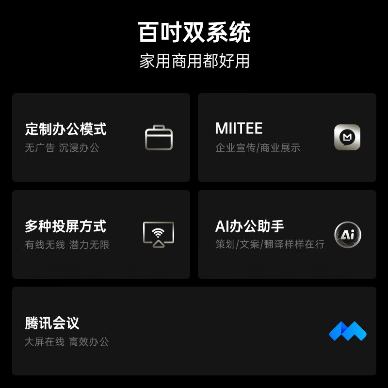 酷开100P3E MAX 100英寸电视 288Hz高刷高亮巨幕 会议游戏液晶平板电视机高清大图