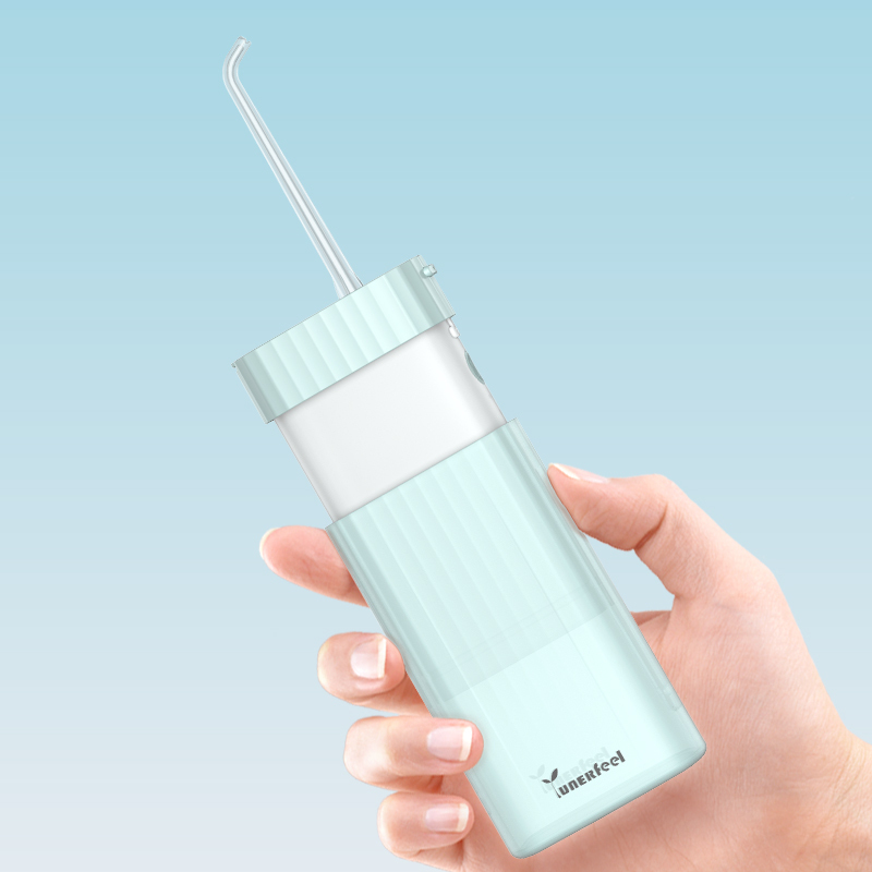 叹美 冲牙器便携式水牙线家用洗牙器洁牙齿智能清洁口腔清新男女礼物洗牙神器预防牙结石MS18 珠光白