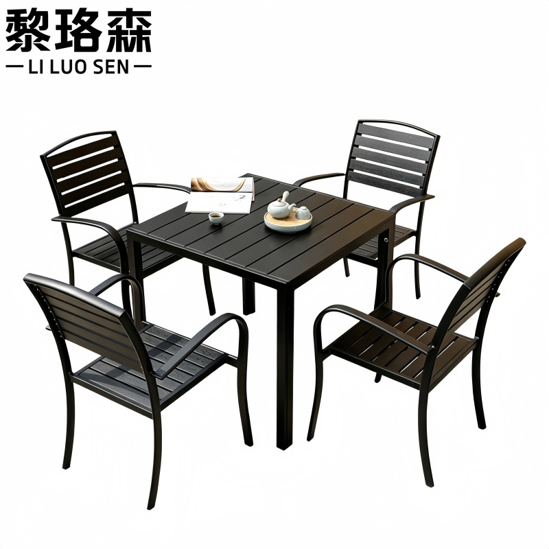 黎珞森 桌椅套装含四椅80cm套