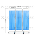 臻远 ZY-PF09 医用屏风隔断移动折叠折屏带轮客厅美容院遮挡布艺折屏 304加厚款三折