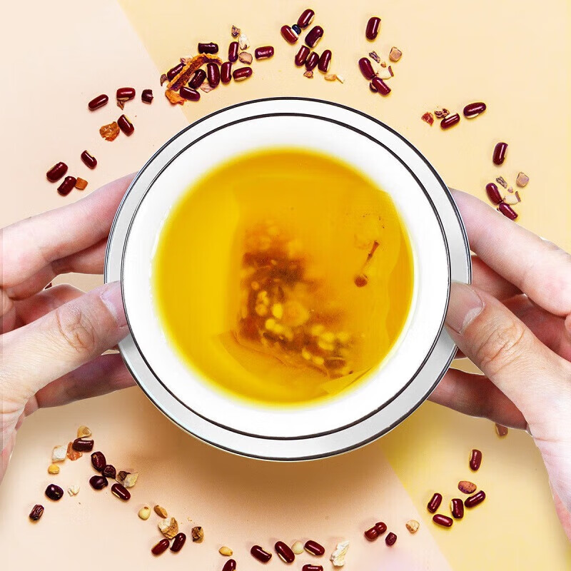 忆江南 红豆薏米芡实茶120克袋泡红豆薏米茶赤小豆薏仁茶苦荞麦泡大麦茶叶组合茶高清大图