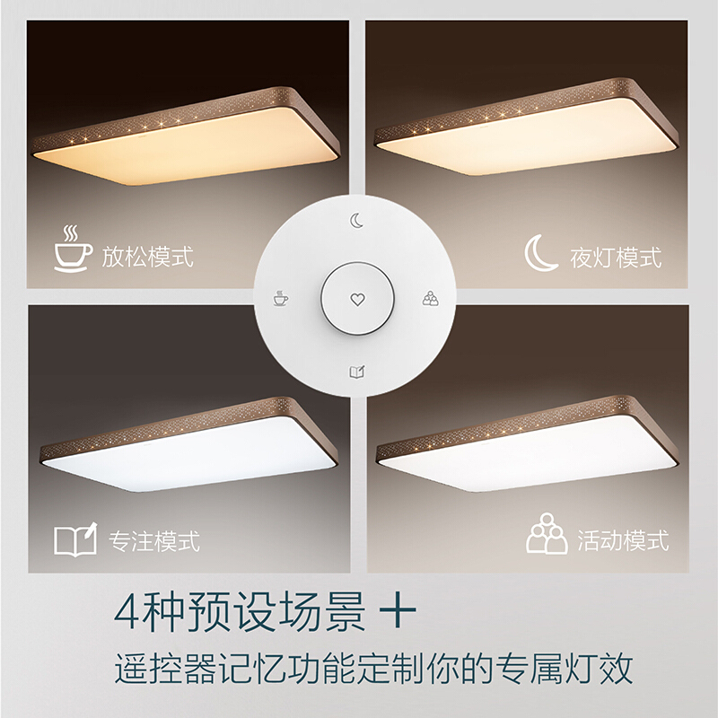 飞利浦 （PHILIPS）吸顶灯现代简约客厅卧室办公室会议室调光调色圆形LED吸顶灯 悦曜