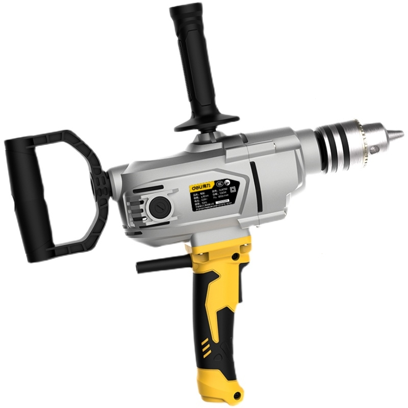 得力dl601161飞机钻大型电钻手柄多功能手电钻工业1200w大功率