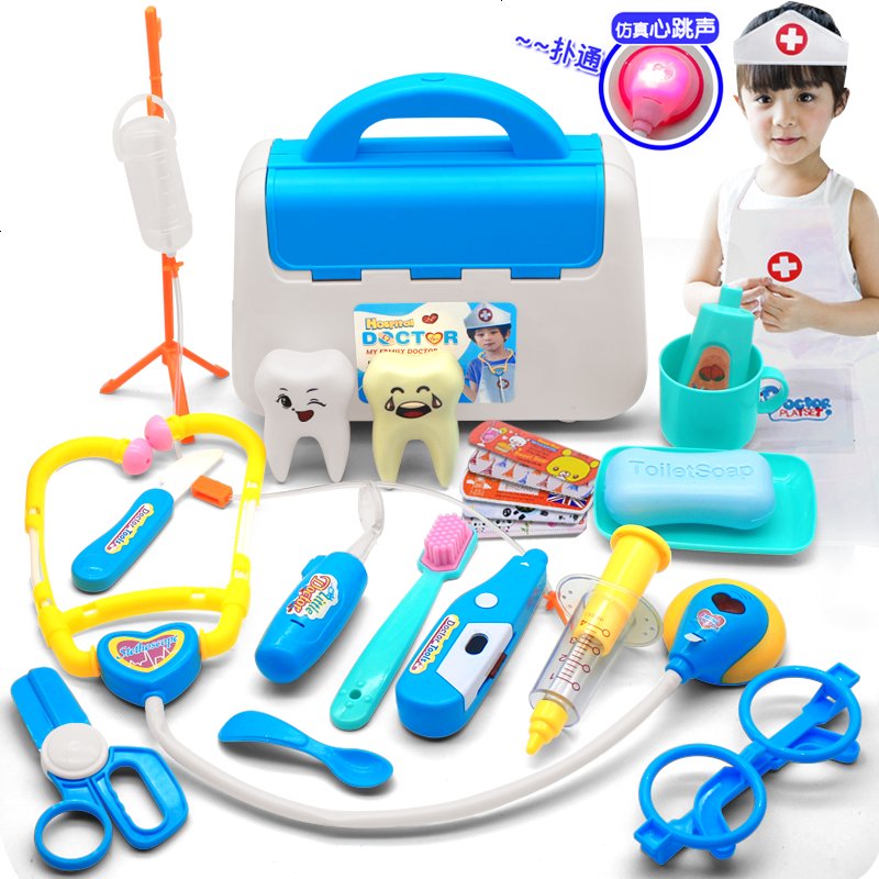 儿童医生玩具箱女孩过家家仿真声光听诊器宝宝
