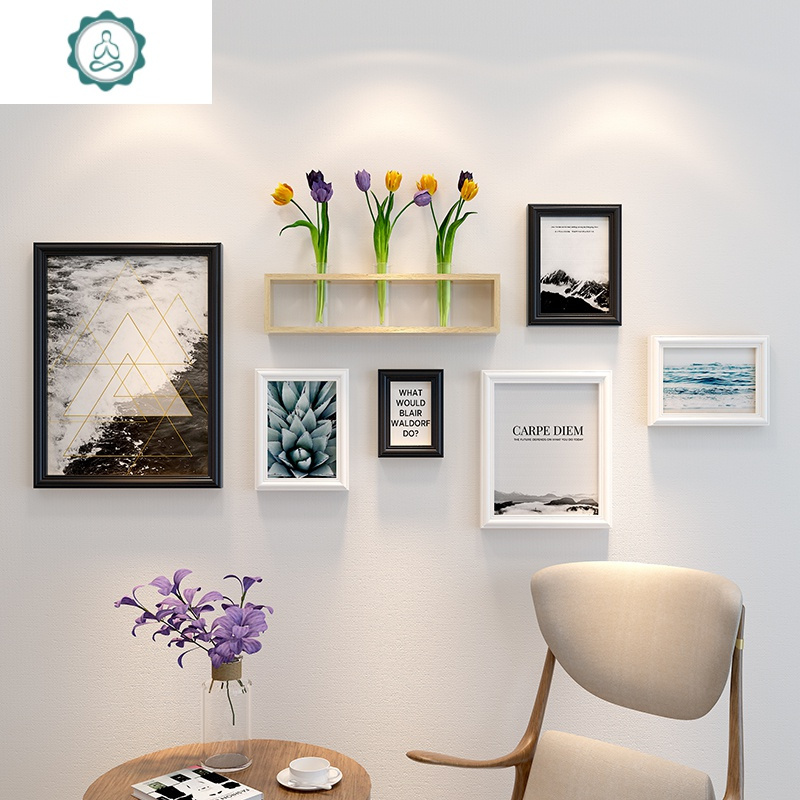 创意小清新照片墙餐厅宿舍相框墙相册墙卧室挂墙面相片墙挂墙装饰封后