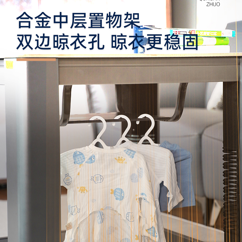 富炬电暖炉正方形多功能电暖桌烤火桌子家用四面取暖桌电炉电烤桌 悦家方几80高清大图