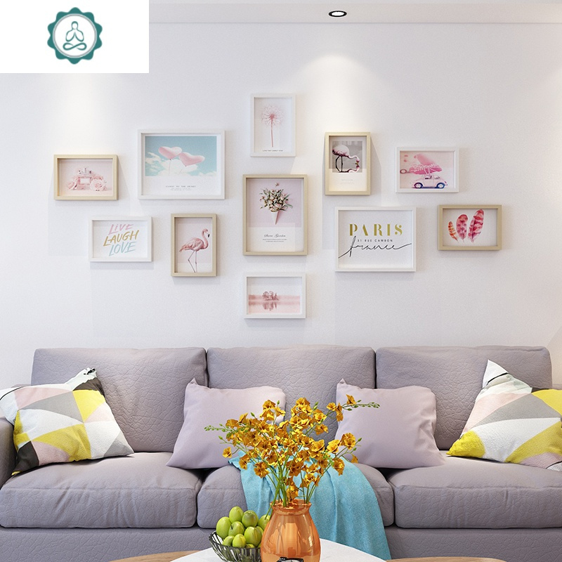 照片墙装饰免打孔相框挂墙组合创意个性卧室餐厅背景墙相册相片墙 封