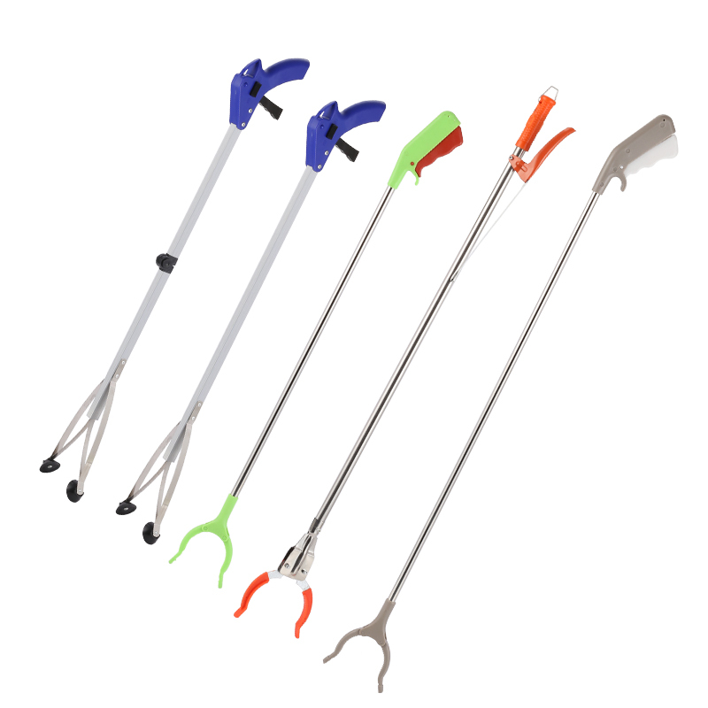 不锈钢垃圾夹捡取物器阿斯卡利ascari环卫工专用垃圾钳铝合金家用长柄