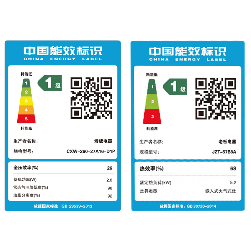 老板(ROBAM)油烟机烟灶套餐两件套超薄顶侧双吸触控式挥手智控26立方5.2灶具厨电套装27A16-D1P+57B8A
