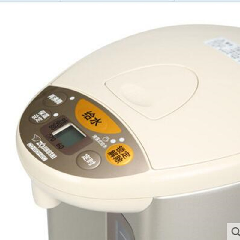 象印(ZO JIRUSHI)CD-WDH40C-CM日本象印进口温控器按键式保温电热水瓶不锈钢快速加热电热水壶 4L