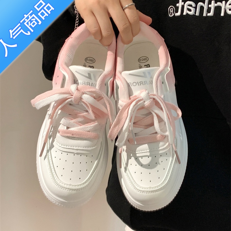 SUNTEK厚底百搭学生小白鞋子女ins潮2023年春夏新款少女板鞋休闲运动鞋高清大图
