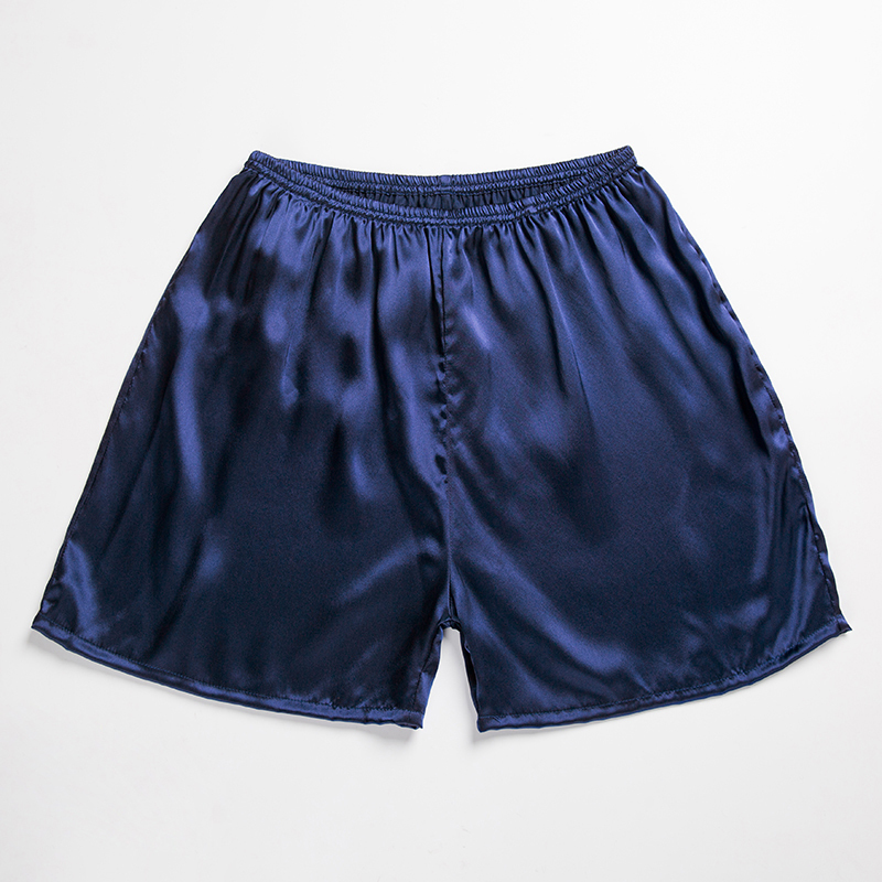 丝煌真丝睡裤男士100桑蚕丝平角裤居家夏季丝绸短裤视频