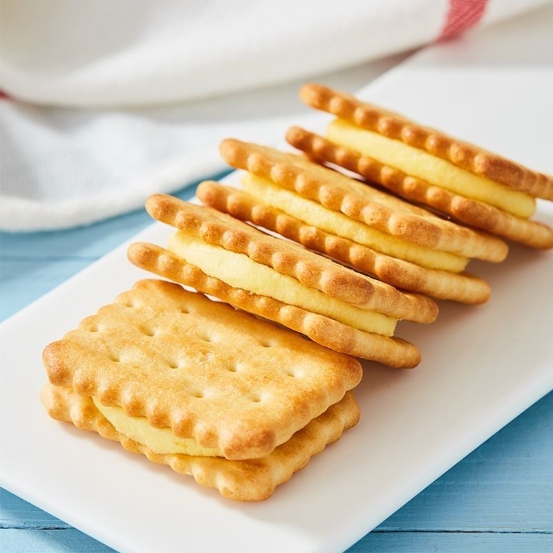 苏宁宜品康师傅葱香夹心饼干80克袋装低糖酥脆美味零食小吃葱香奶油味80g*1高清大图