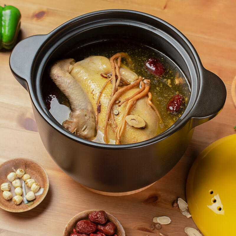 爱仕达甄陶Ⅲ系列浅汤煲·蜜黄RXC45B3Q 4.5L高清大图