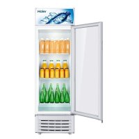 Haier 海尔 SC-242D立式冷藏展示柜 超市饮料柜 专用冰柜 冷柜 透明玻璃展示柜 饮料柜 全国联保带发票