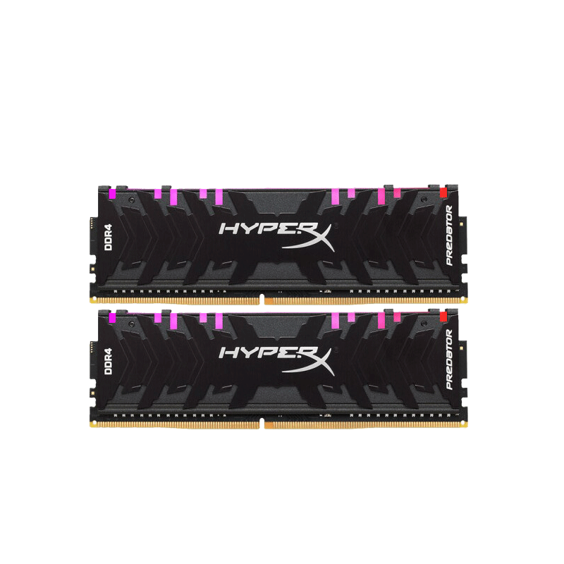 金士顿(Kingston)骇客神条 Predator系列 DDR4 3200 16G(8Gx2)台式机内存RGB灯条